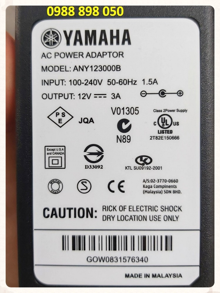 Dây nguồn đàn organ YAMAHA PSR 310