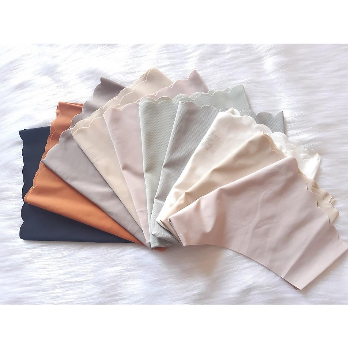 Quần lót nữ - 5 quần su lụa trơn cắt lưng và viền -giao màu ngẫu nhiên