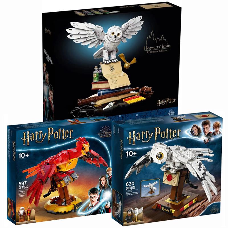 Harry Potter 75979 Hedwig Owl 76391 Fox Phoenix Bird 76394 Chim mô hình