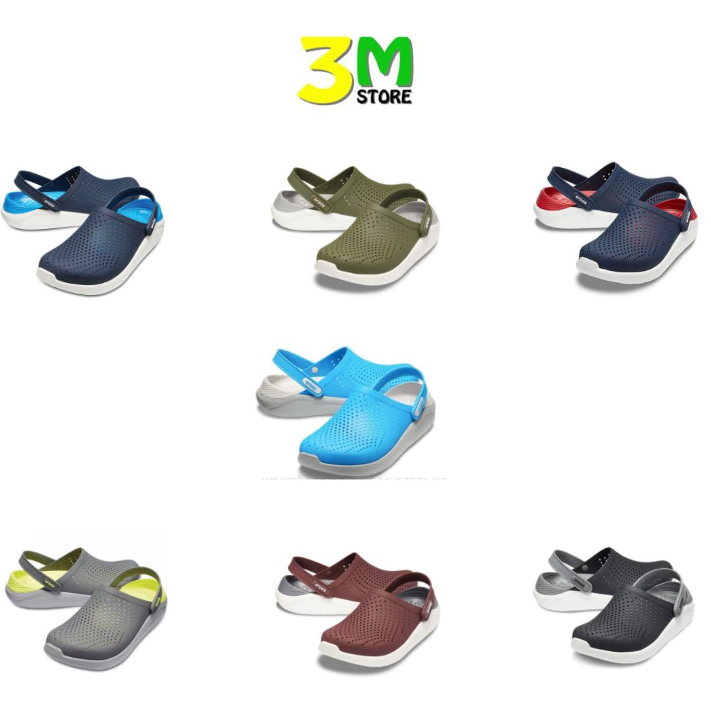 Dép Giày Sục Cross Clog Literidde đi chơi đi làm Đẹp, Êm, Bền Nhẹ Cho Nam Và Nữ Nhiều Màu