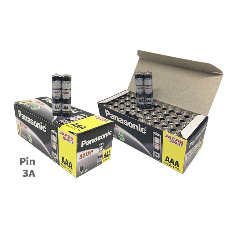 [NHẬP KHẨU CHÍNH HÃNG] Hộp Pin Tiểu AAA Panasonic 1.5V- Pin 3A cho lightstick, Đèn Pin, Remote, chuột máy tính