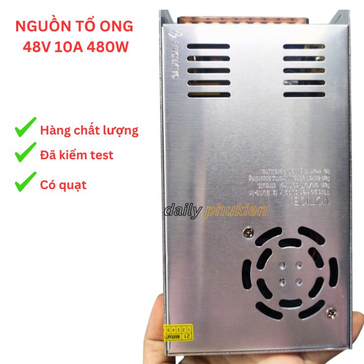 Nguồn tổ ong 48v 5a/7.5a/10a có quạt loại tốt
