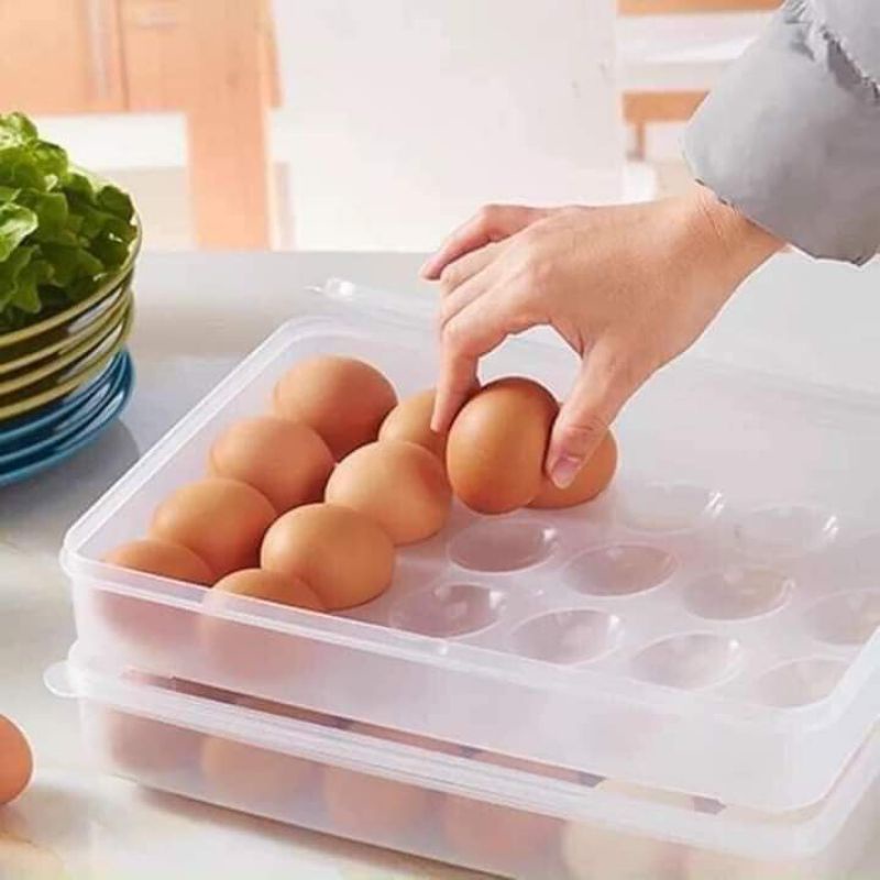 Khay đựng trứng 1 tầng 24 quả siêu tiện ích