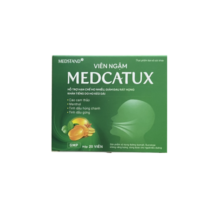 MEDCATUX - Viên ngậm giảm đau họng , ho