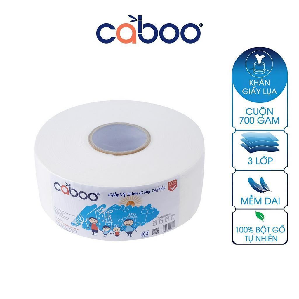HCM - Hàng y hình - Giấy cuộn lau bếp công nghiệp đa năng lụa mịn dai Caboo 700gr - Moonshop chuyên sỉ
