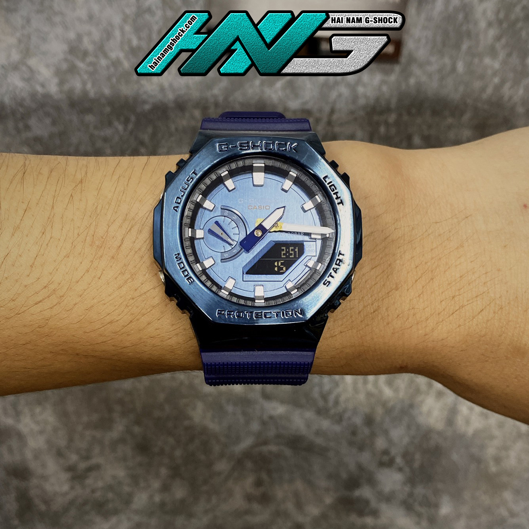 Đồng hồ nam g-shock gm-2100n-2a custom camouflage | gm-2100 custom | gm2100 | full phụ kiện