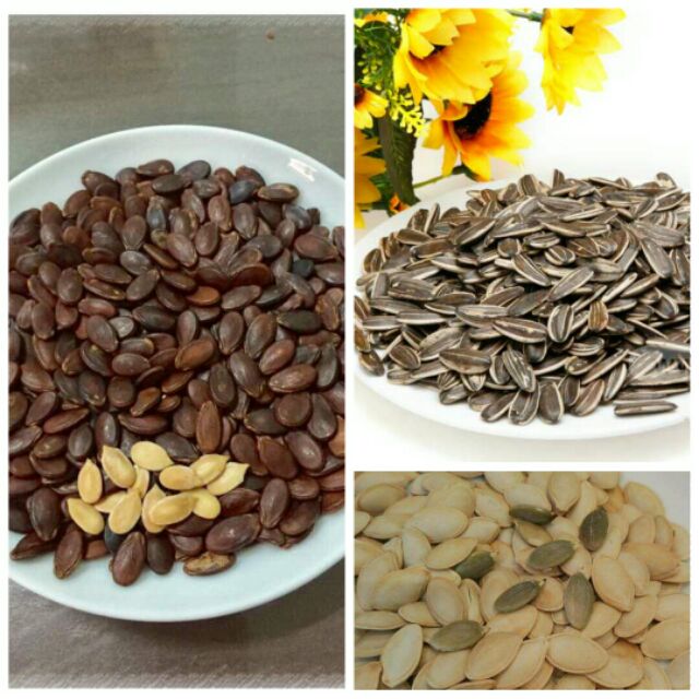 Combo 500g hạt hướng dương loại 1 và 500g hạt dưa ngon_doanvatgiasi