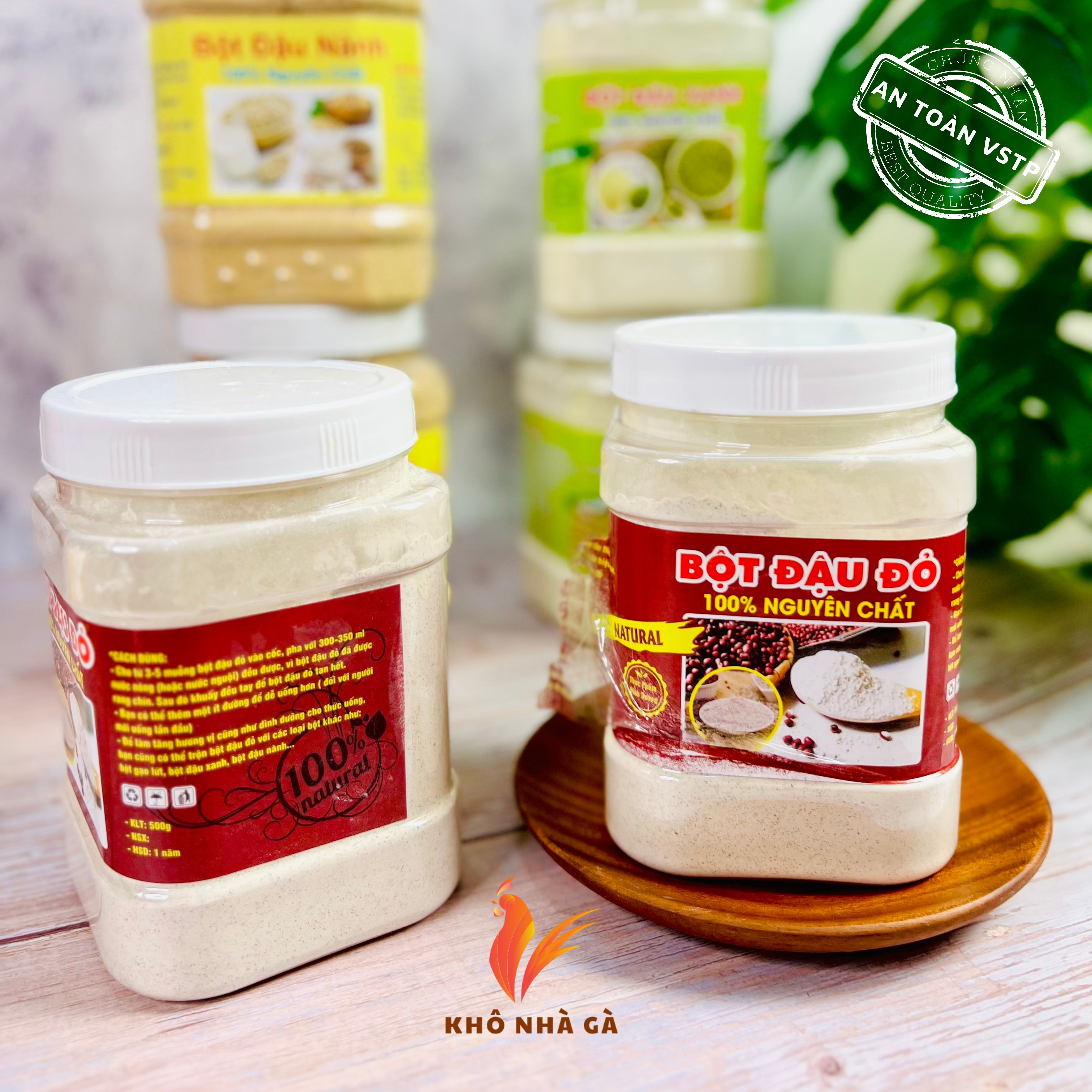 Bột đậu đỏ rang xay hủ 500gram