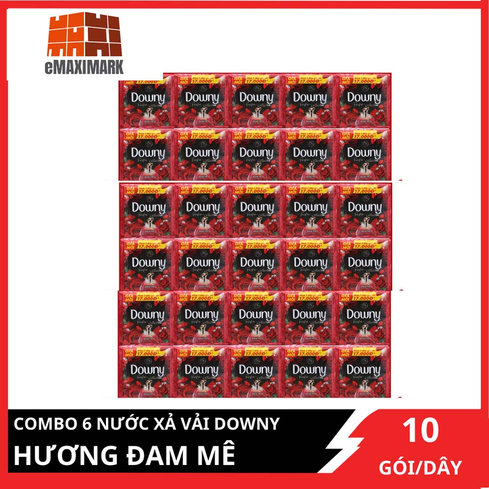 Combo 6 dây downy đam mê 10 gói x6