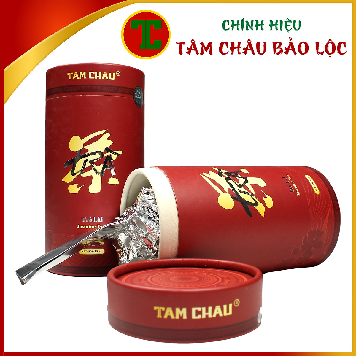 Trà lài tâm châu hộp đỏ cao cấp 100gr