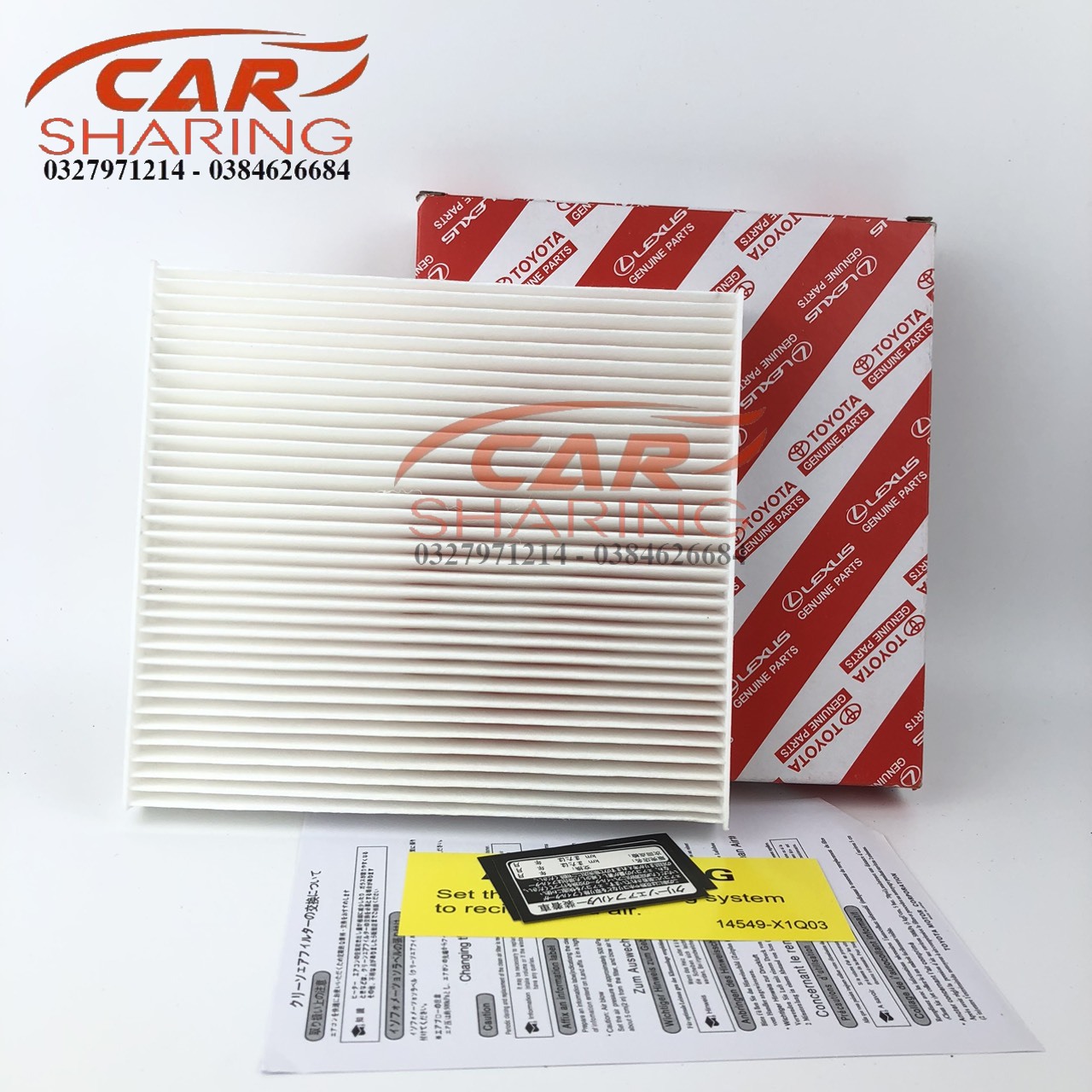 Lọc gió điều hòa giấy Vios Altis Camry Yaris Innova 01-16 Fortuner 01-16 Hilux 01-16