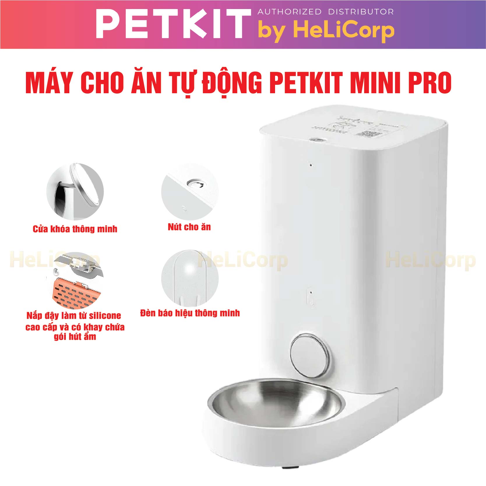 Máy Cho Mèo Ăn Tự Động, Máy Cho Chó Ăn Petkit Mini Pro