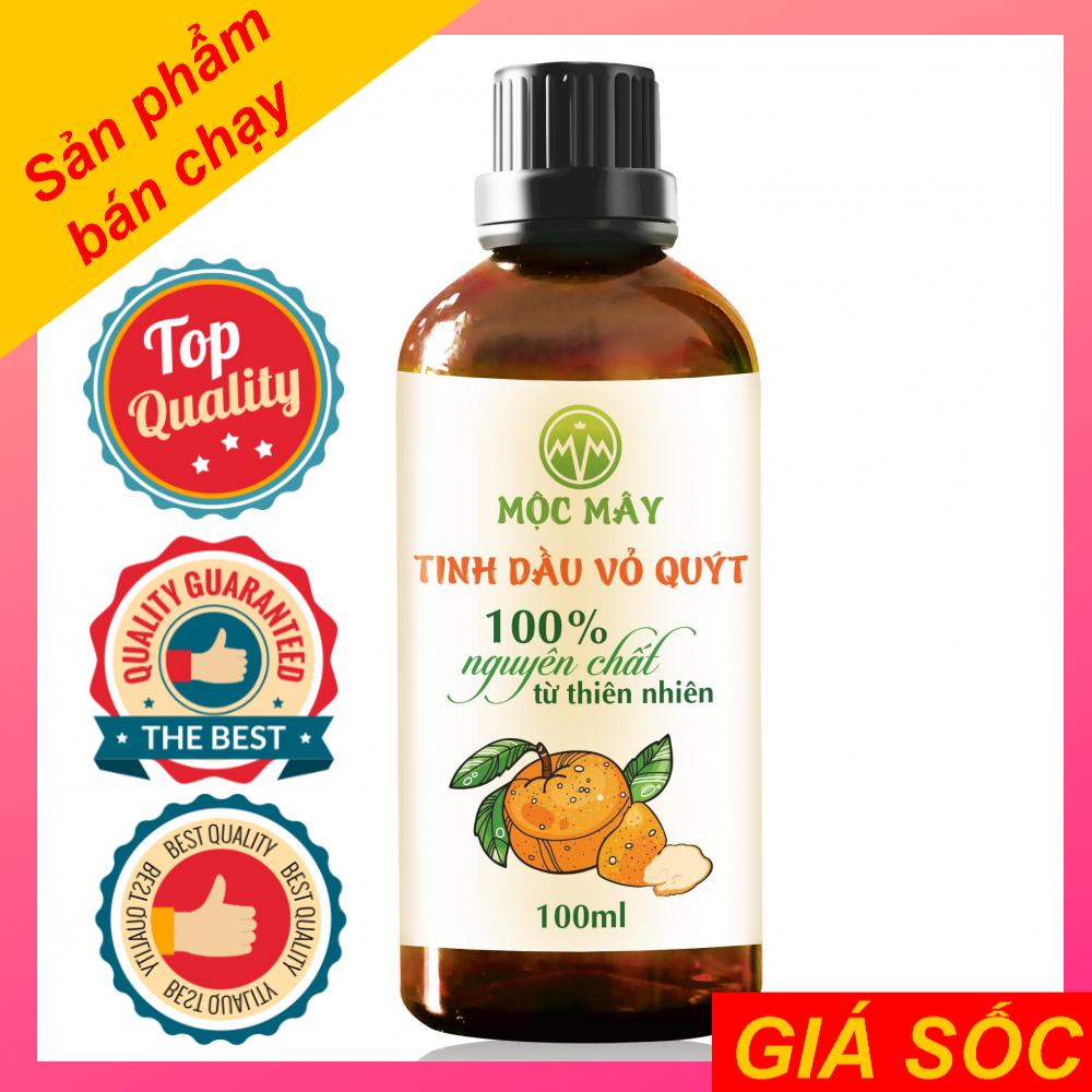 Tinh dầu vỏ Quýt 100ml Mộc Mây - tinh dầu nguyên chất từ thiên nhiên xông phòng, thơm phòng, thư giản, đuổi muỗi