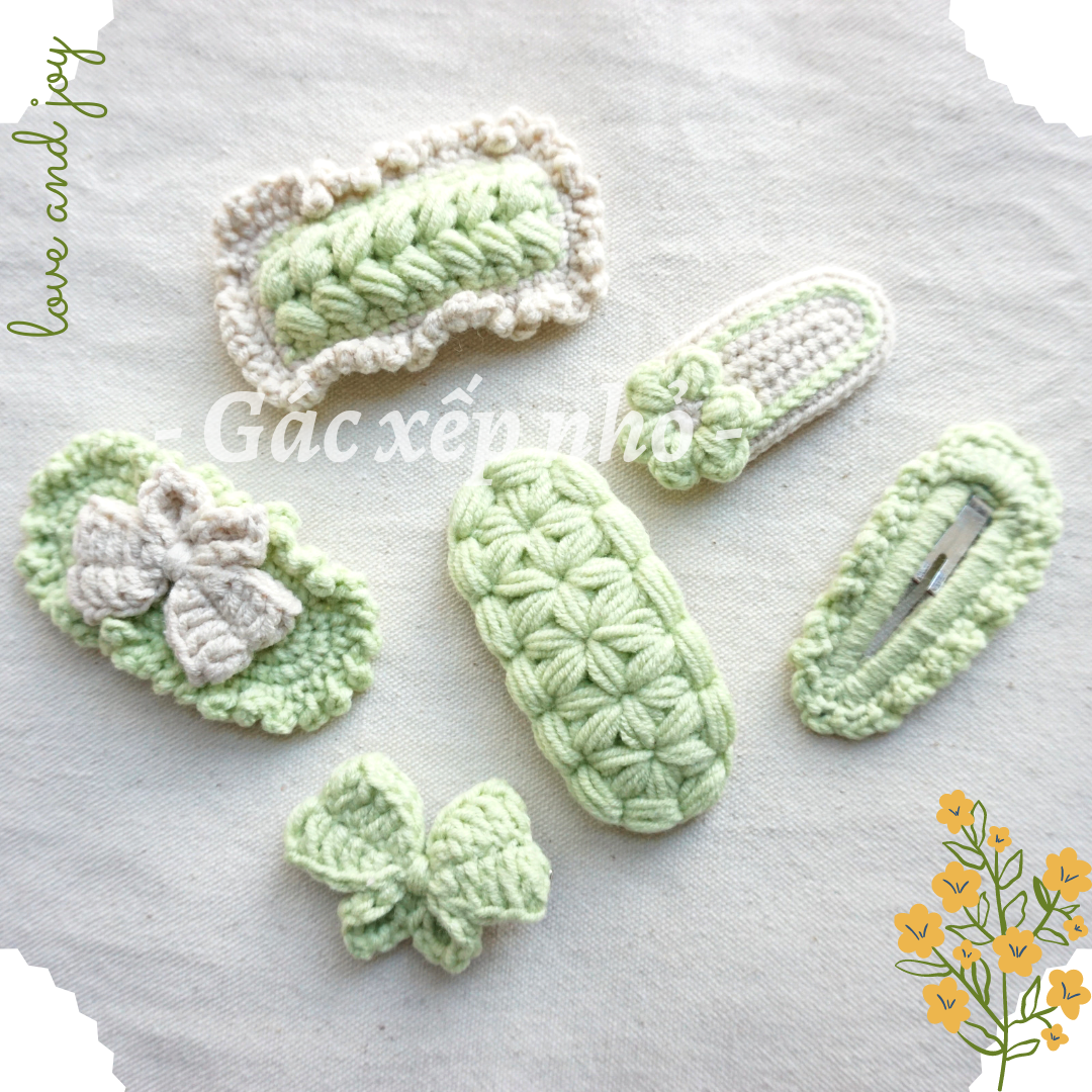 [GIFT] KẸP TÓC BẰNG LEN PHỤ KIỆN HANDMADE DỄ THƯƠNG CHO BÉ, CÔ GÁI ĐÁNG YÊU NHIỀU MẪU /GIAO NGẪU NHIÊN/
