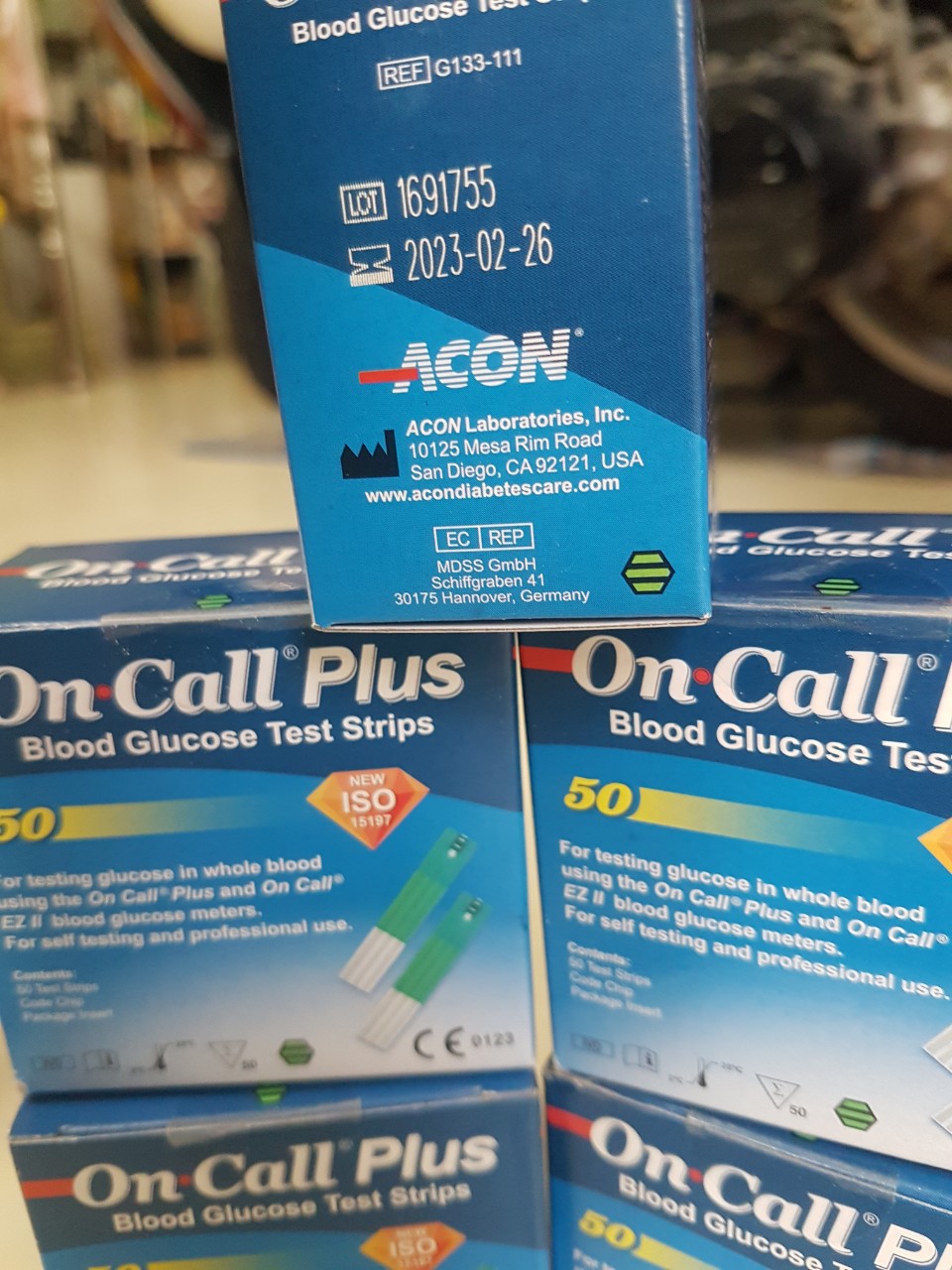 Que thử máy đo đường huyết on-call plus . sử dụng cho máy đo đường huyết on-call plus, on-call ez, on-call ez ii. date xa
