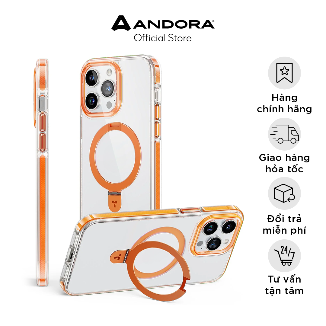 Ốp lưng chính hãng torras upro ostand hue case cho iphone 15 pro/pro max