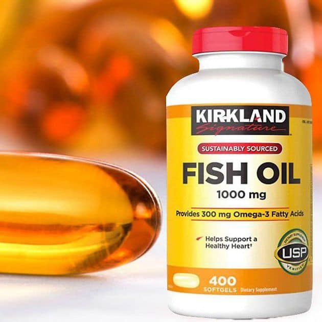 Viên Uống Dầu Cá Kirkland Fish Oil 1000mg 400 Viên - Mẫu bật