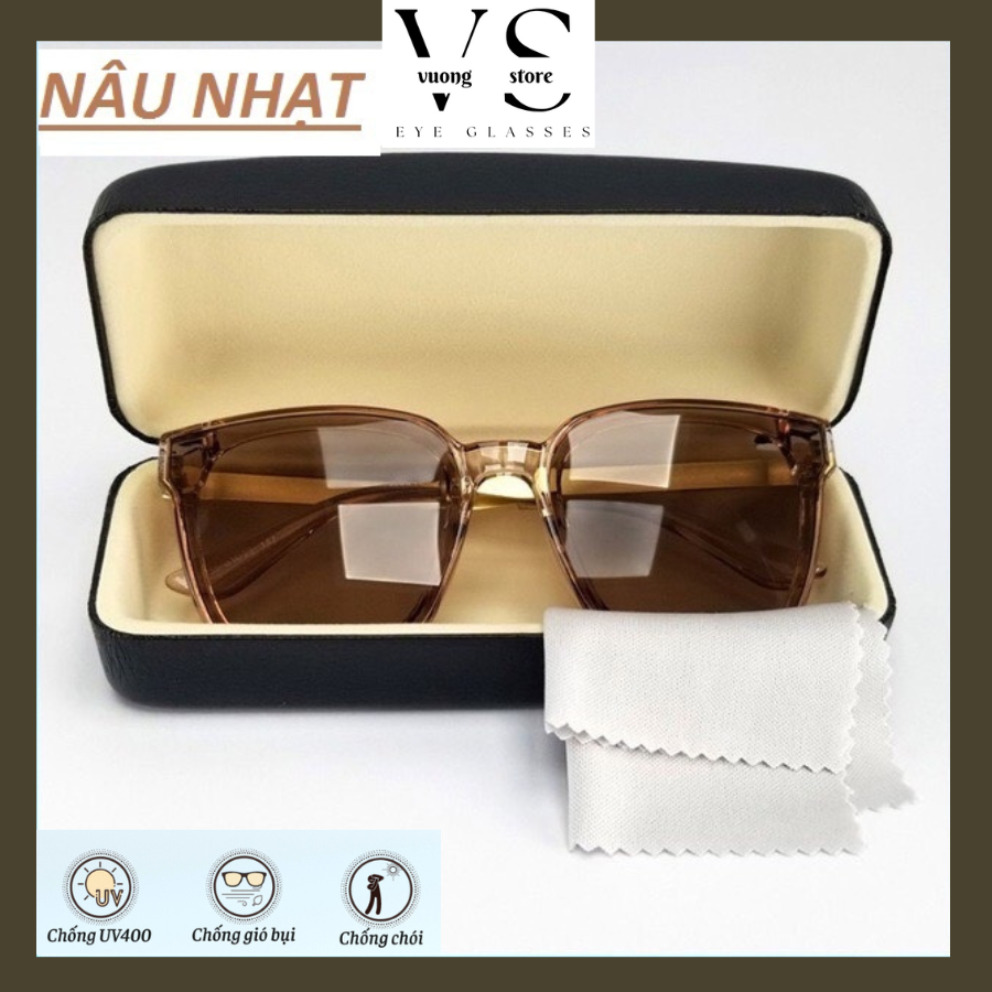 (HCM)(SALE KHỦNG+Ảnh Thật)Kính Mát Nữ Thời Trang Thiết Kế Sang Trọng Quý PháiTròng Mắt Nâu Nhạt Đẹp Say Đắm Người Nhìn