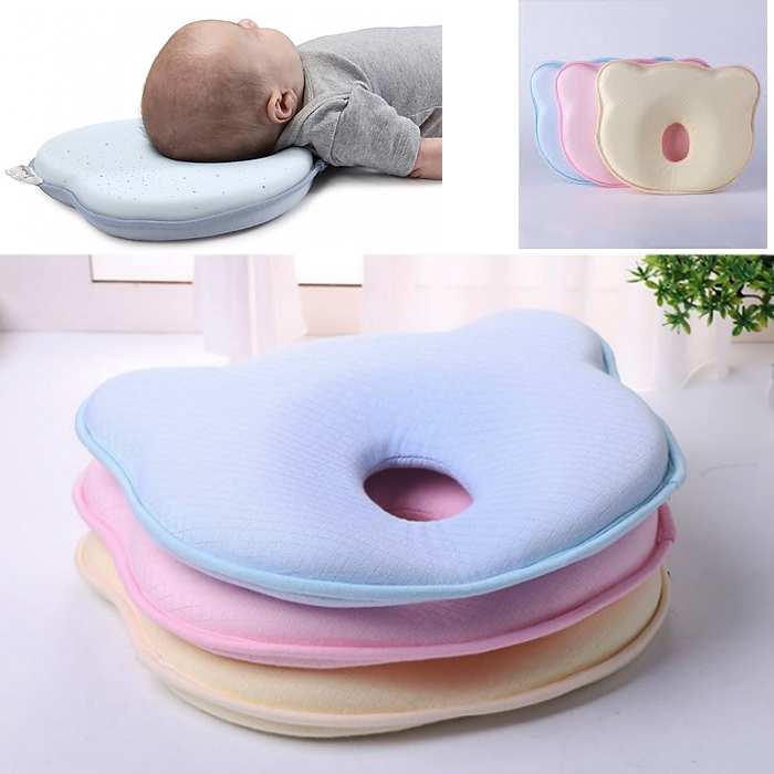 Gối ngủ cho bé chống bẹp đầu, gối lõm giúp đầu bé tròn đều, gối cao su non chống bẹp đầu, gối lõm định hình đầu, gối cao su non