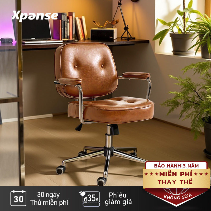 Xpanse ghế làm việc xoay văn phòng đốc đệm êm ái bọc vải da nano đệm ngồi điều chỉnh độ cao ghế máy tính