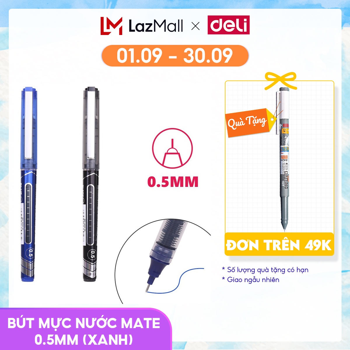 Bút mực deli mate ngòi 0.5mm - eq20230