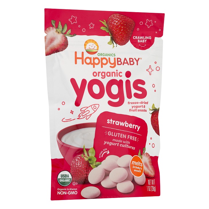 Sữa chua khô Organic Happy Baby USA. Nhiều vị