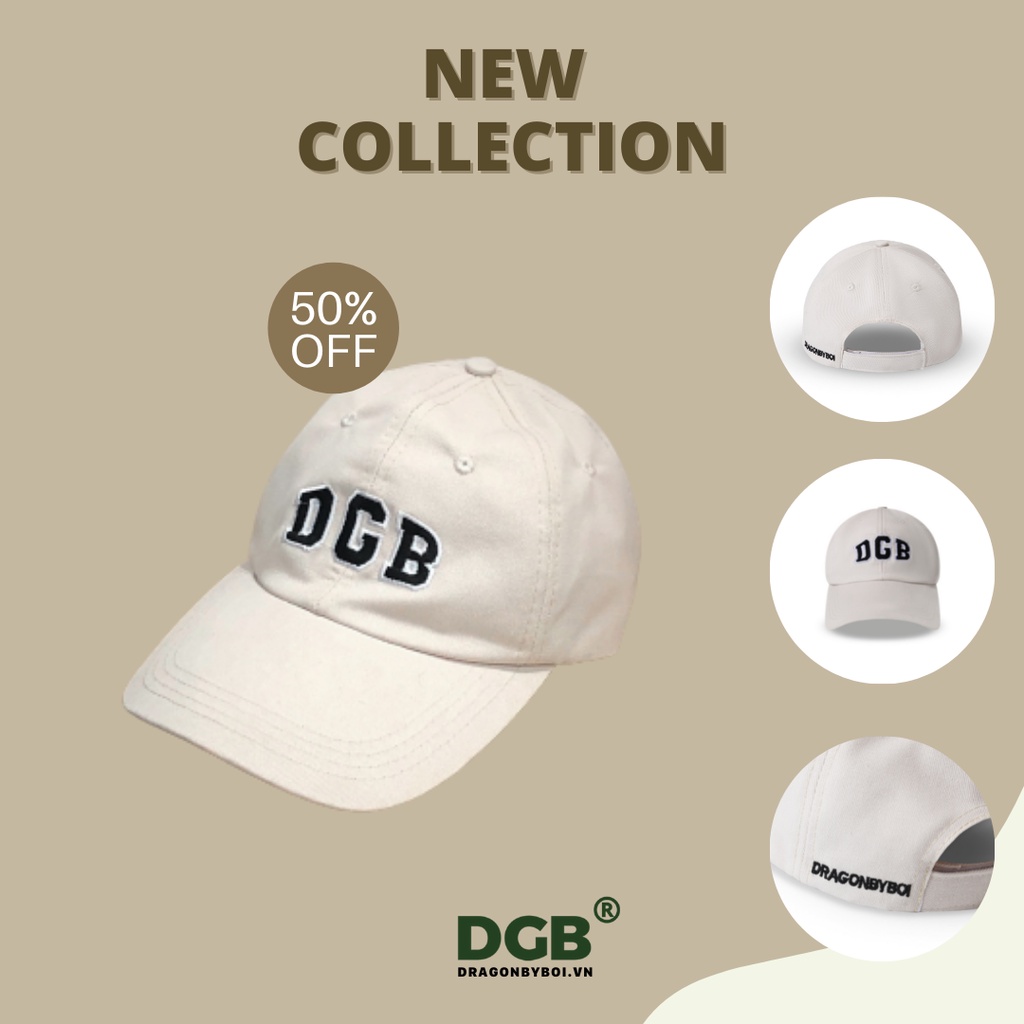 Mũ lưỡi trai - nón kết thêu chữ logo signature dgb unisex nam nữ - cap dragonbyboi