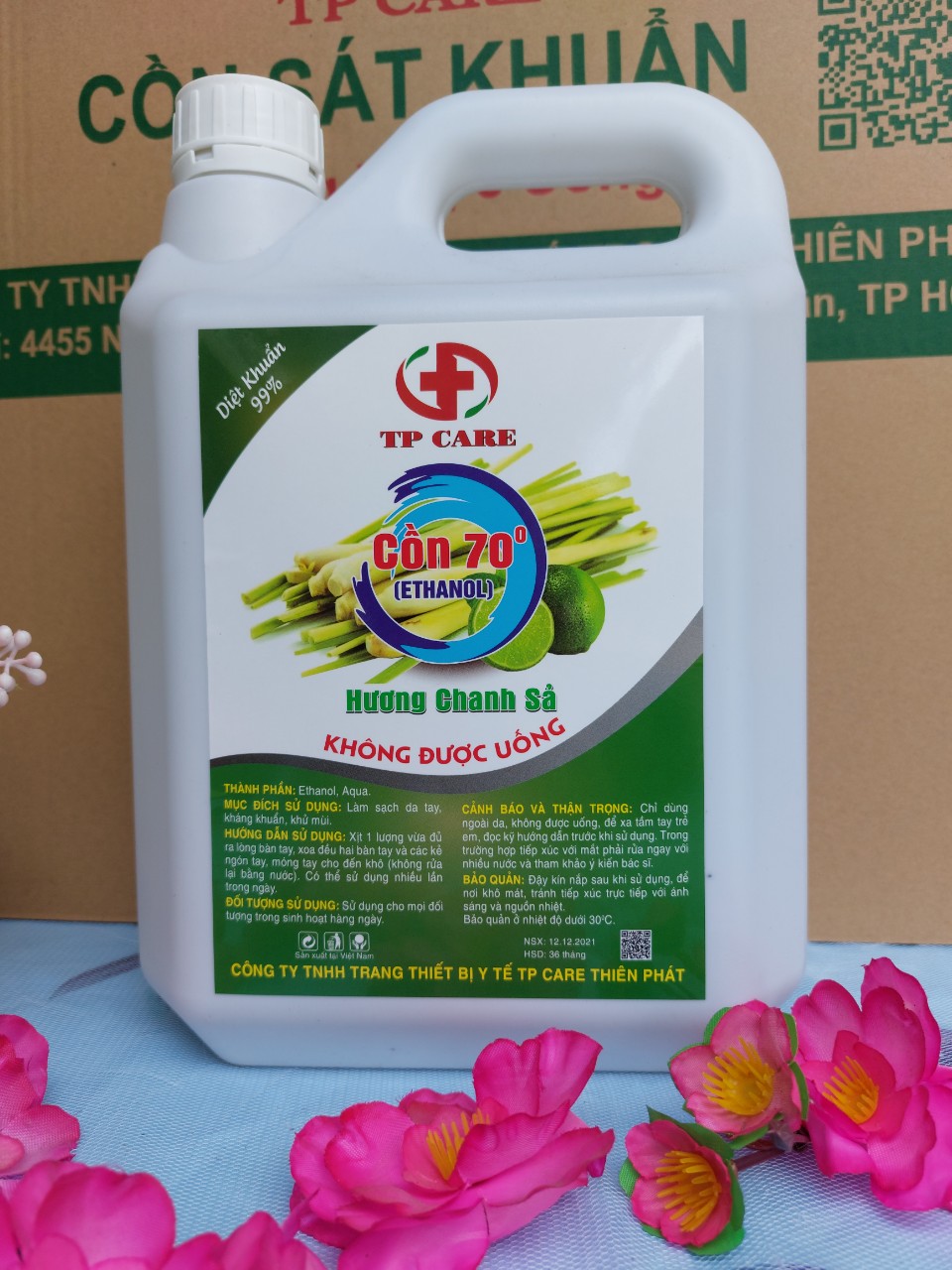 [11_70] Sát khuẩn nhanh can 4kg5 còn 70 độ, có hương valender, chanh sả...chọn hương