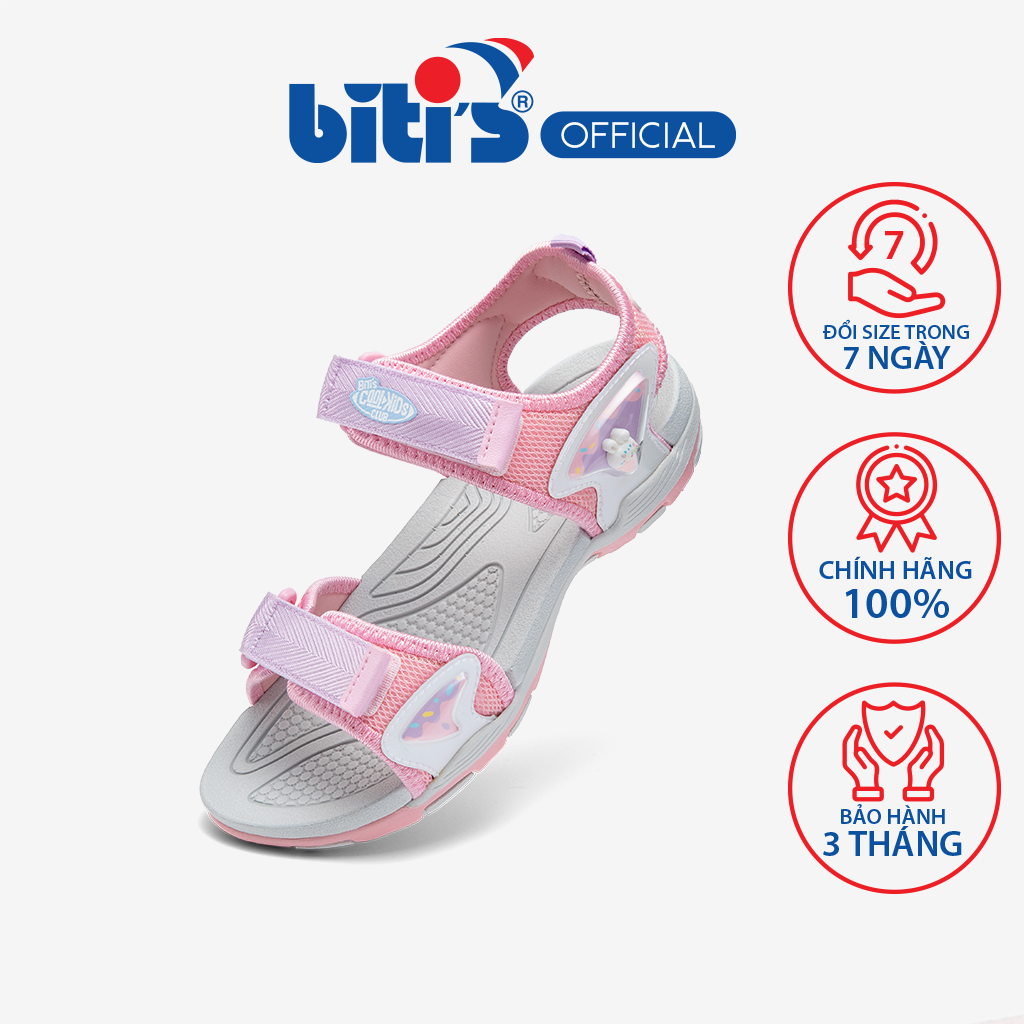 Sandal Biti's Cool Kids Club Bé Gái Màu Hồng BYG000700HOG