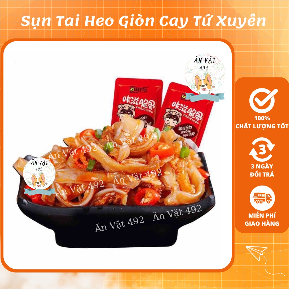 Sụn tai heo giòn cay tứ xuyên - ăn vặt 492