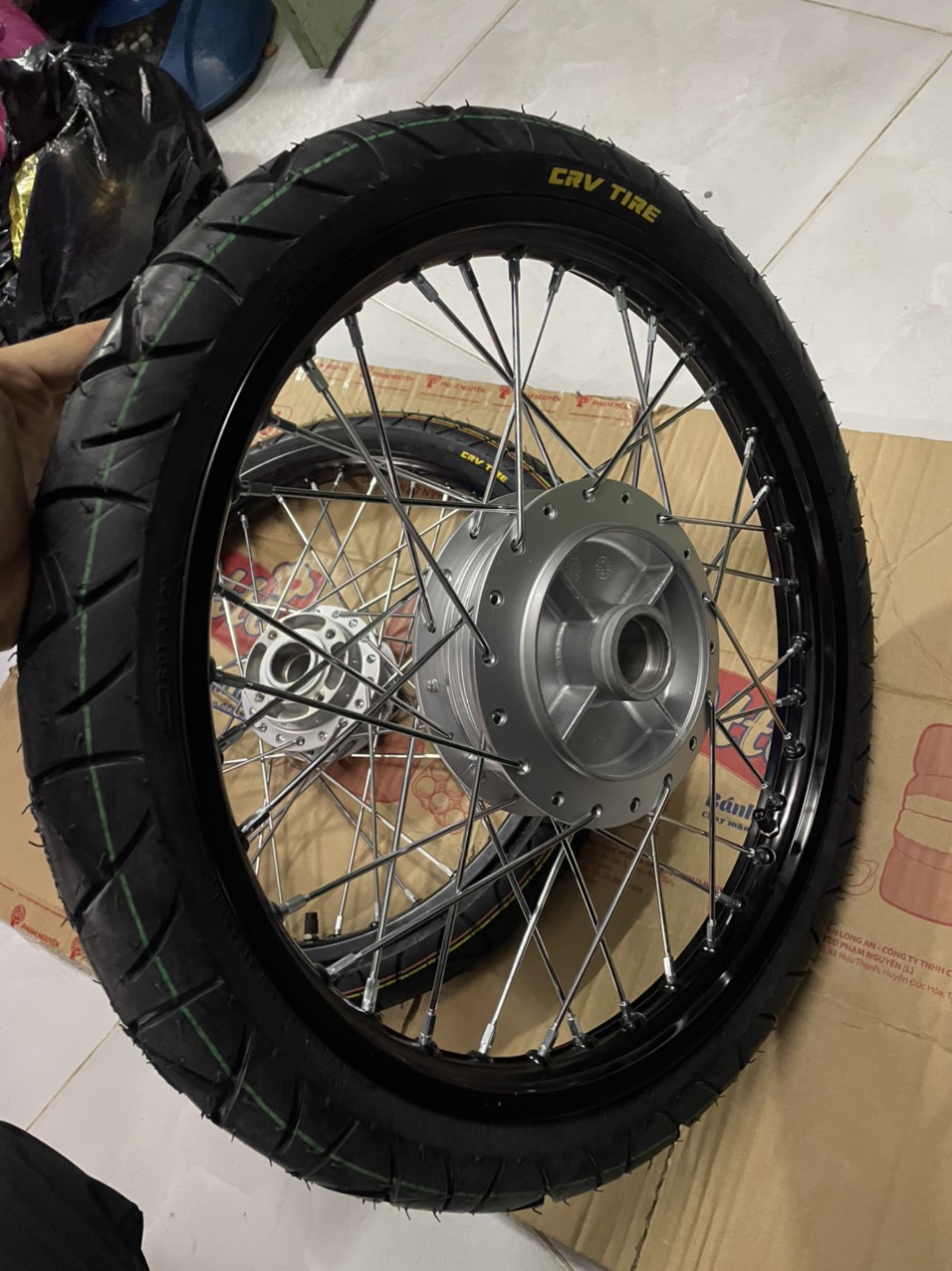 bộ CDN dành cho Sirius và exciter 2010 căm osaka đùm bạc niềng nhôm đen solute full vỏ ruột 60/70 và