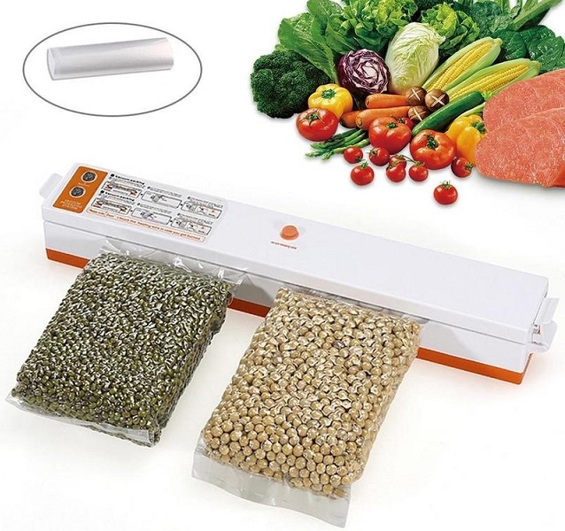 Máy Hút Chân Không Công Nghệ Nhật Bản Fresh Pack Pro Kiêm Hàn Miệng Túi ( Tặng Kèm Túi Hút ) Đa Năng Bảo Quản Thực Phẩm Gia Đình Bạn