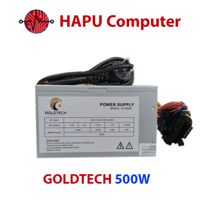 Nguồn máy tính Goldtech Fan 12, bảo hành 1 năm