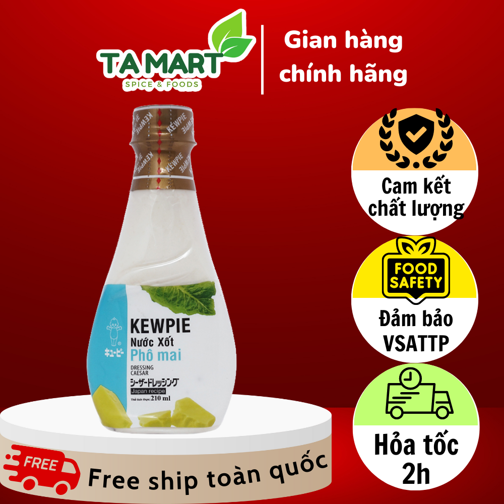 Xốt Salad Phô Mai Caesar Kewpie 210ml - Kewpie Dressing Caesar
