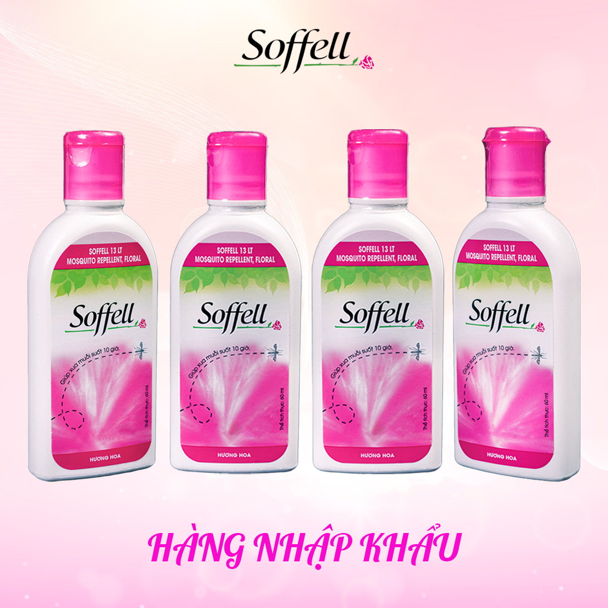 [Combo 4] KEM XUA MUỖI SOFFELL 60ML - CHÍNH HÃNG