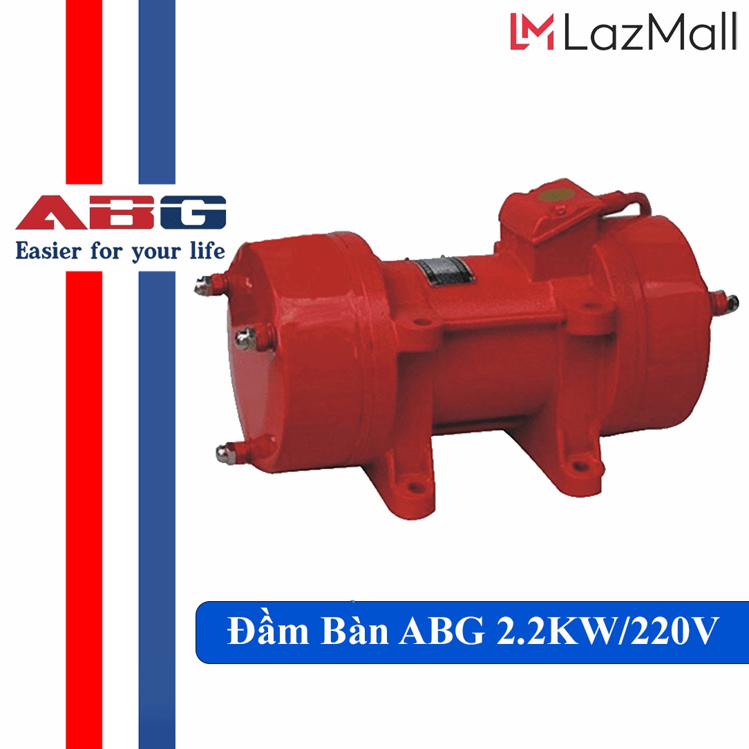 Đầm Bàn ABG 2.2KW/220V - Đầm Tiêu Hao Điện Năng Thấp, Sử Dụng Trong Nền Móng, Mái Nhà Và Các Công Trình Đổ Bê Tông (Giao Màu Ngẫu Nhiên)