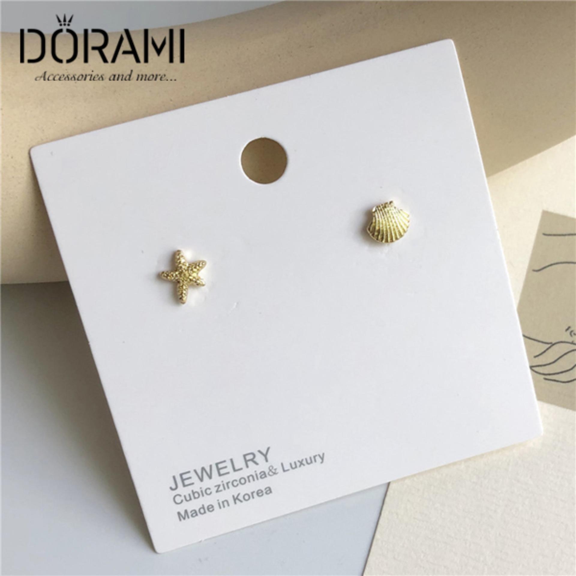 [HCM]Bông tai sao biển và vỏ sò khuyên nụ nhỏ xinh phụ kiện trang sức thời trang hot trend hàn quốc BTHK65 - dorami