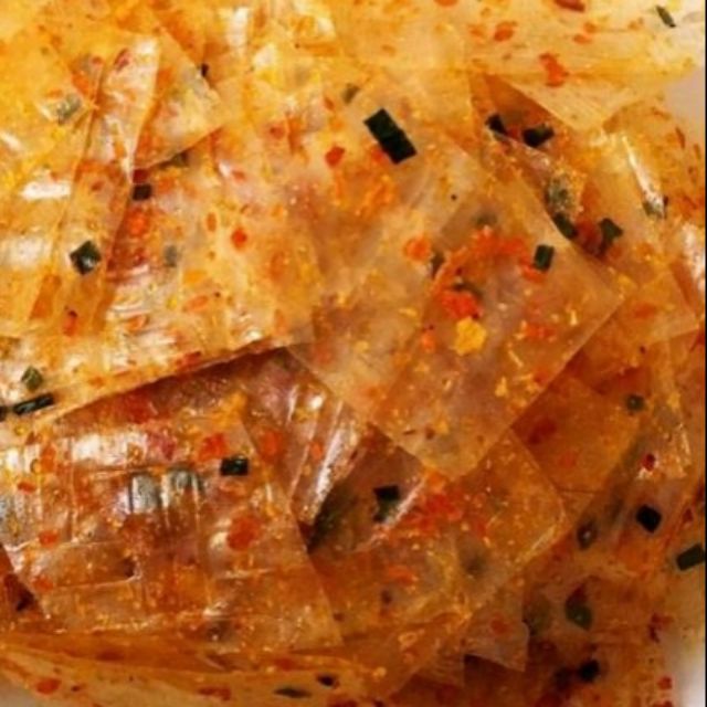  500g Bánh Tráng Miếng Vuông Trộn Tôm Hành Sa tế Tây Ninh 