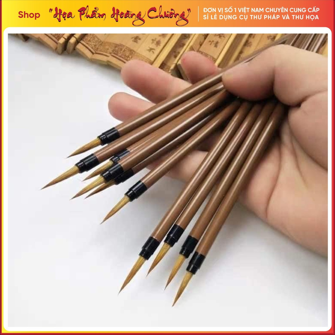 Bút tiểu lông sóiDùng viết thư pháp, vẽ tranh thủy mặc, ...