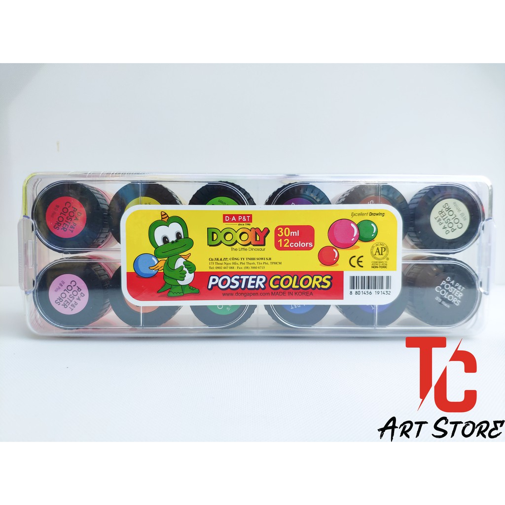 Màu nước dooly 12 màu