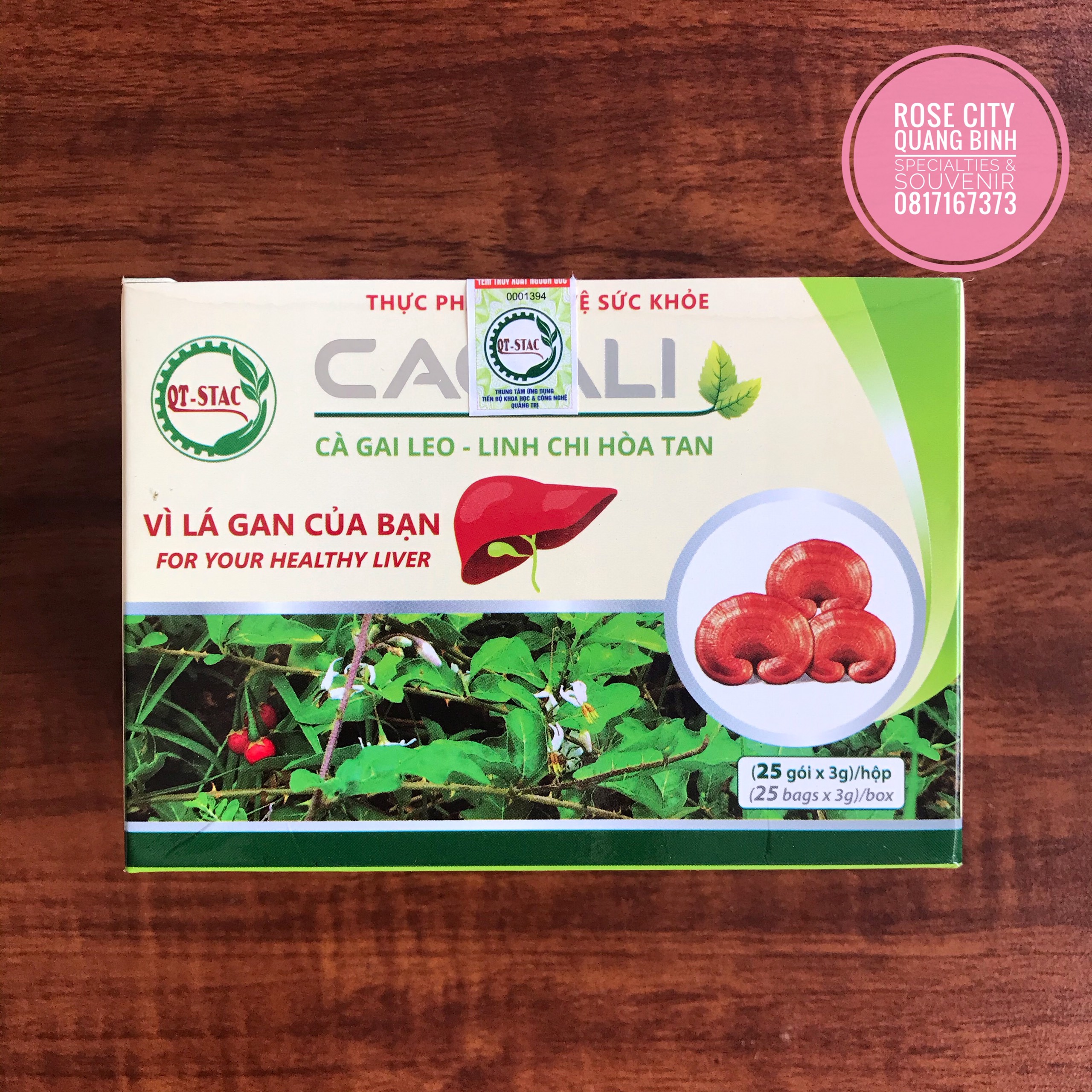 Cà gai leo linh chi hoà tan cagali