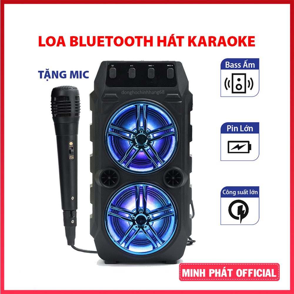 Loa Bluetooth Superbass Kimiso CL 97 - Tặng Kèm Micro Hát Karaoke - Bảo Hành lỗi 1 đổi 1