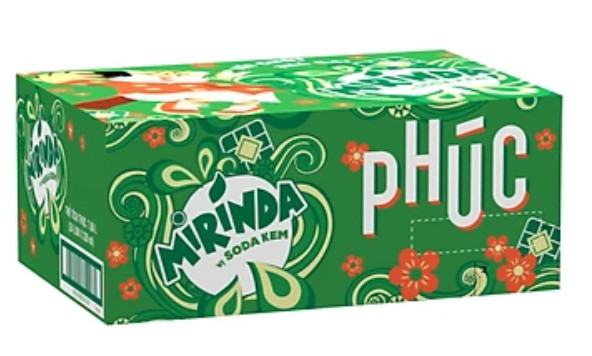 Thùng 24 Lon Mirinda Soda Kem Lon