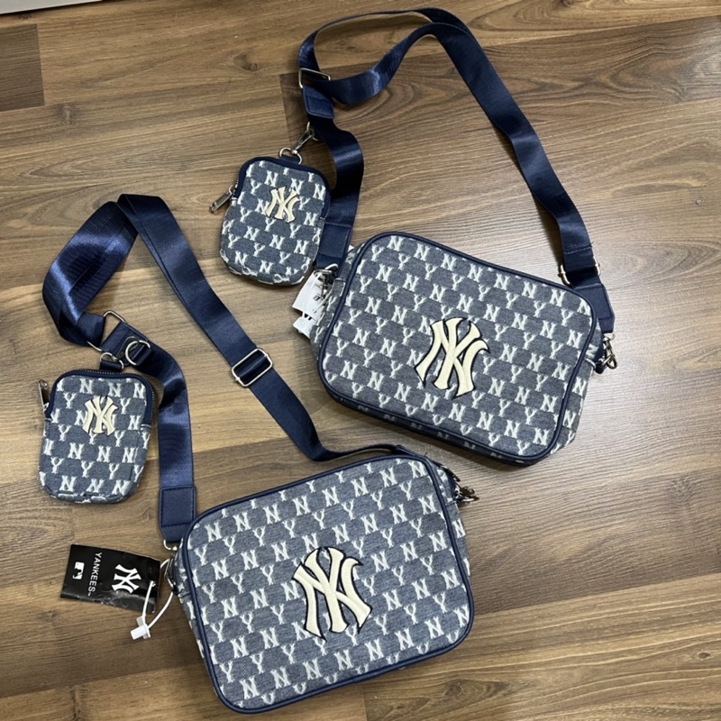 Túi đeo chéo mlb xanh than hàng rẻ