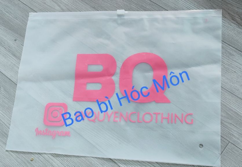 Túi Zip mờ có khóa kéo ngang đựng quần áo, giày dép