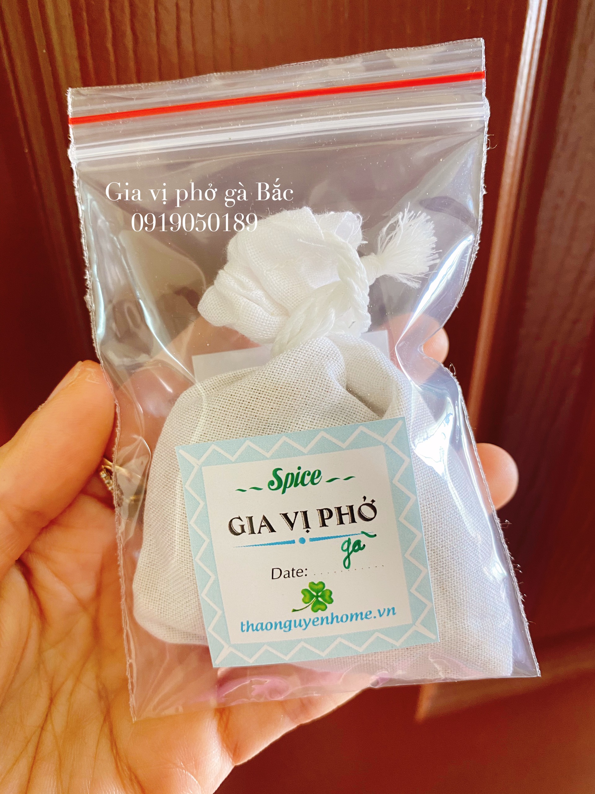 Gia Vị Phở Gà Chuẩn Vị + Túi Vải Cotton ( Gói Dùng Thử )