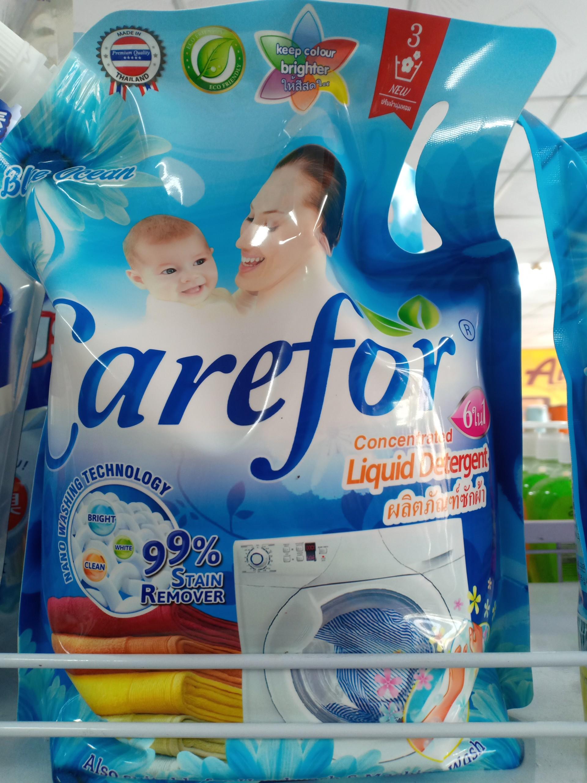 Nước giặt xả carefor 2000ml - xanh biển