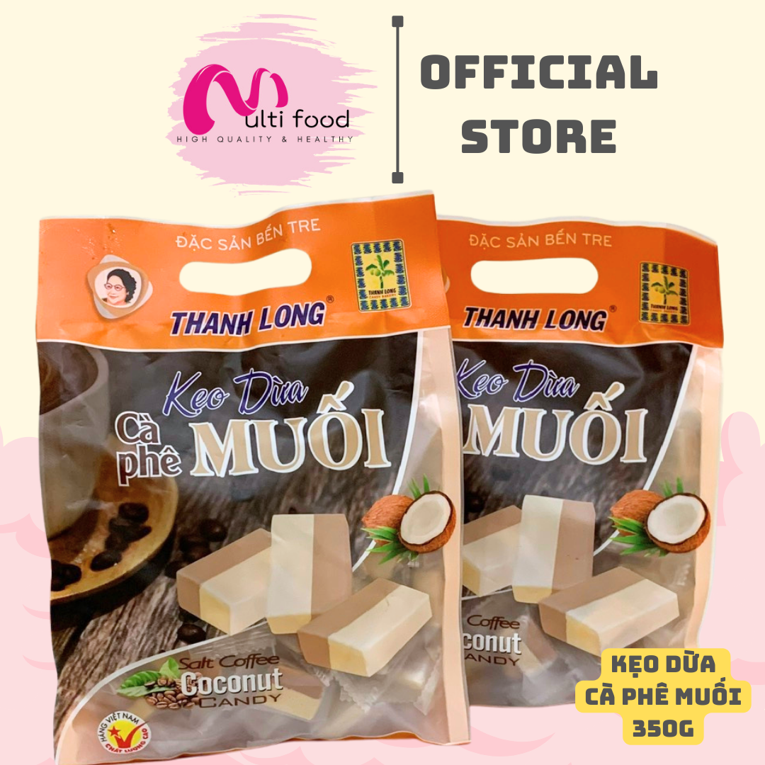 350G Kẹo Dừa Cà Phê Muối Hiệu Thanh Long - MULTIFOOD