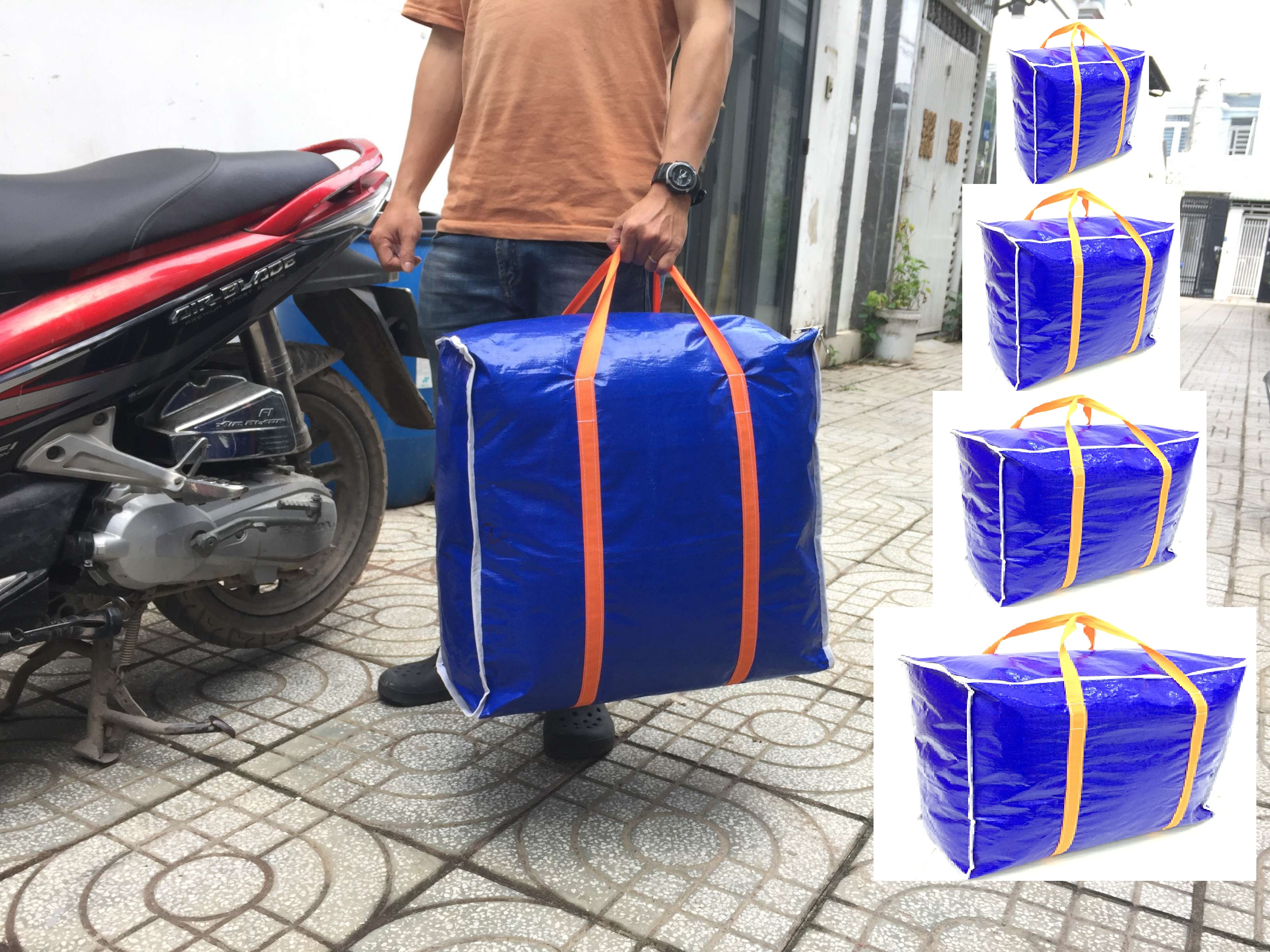 [Chọn size]- Túi Vải Bạt Đựng Đồ, Túi dứa đựng đồ, Túi đựng hàng online, Làm Từ Vải Bạt Xanh Cam,#túi bạt đựng đồ túi bạt dứa túi bạt lớn túi bạt đựng đồ tphcm túi bạt dây kéo túi bạt giá rẻ túi bạt xanh túi bạt to