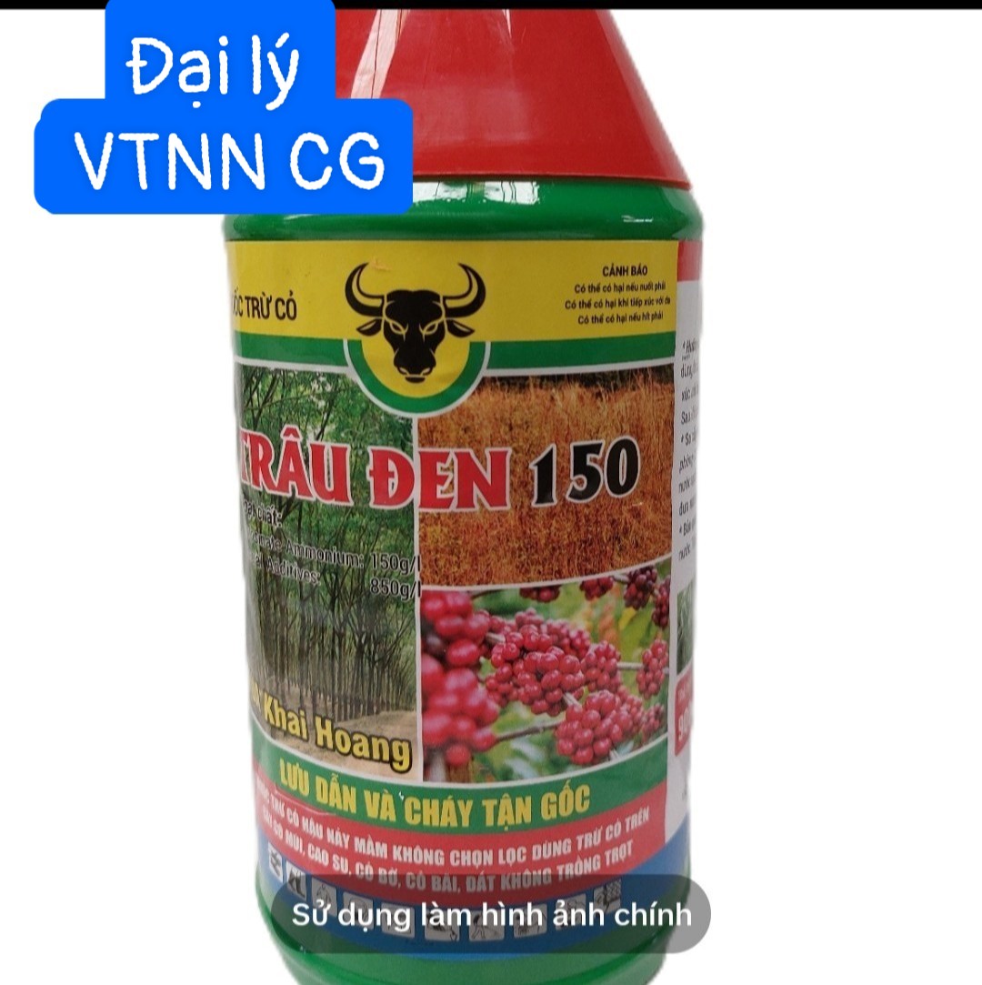 Thuốc trừ cỏ TRÂU ĐEN Chai 900ml Kenbast 150sl Vua lưu dẫn tận gốc cỏ chác lát,lá rộng,thân gỗ,hoang dại